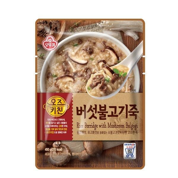 즉석밥 오뚜기 오즈키친 버섯불고기죽 450g x6개