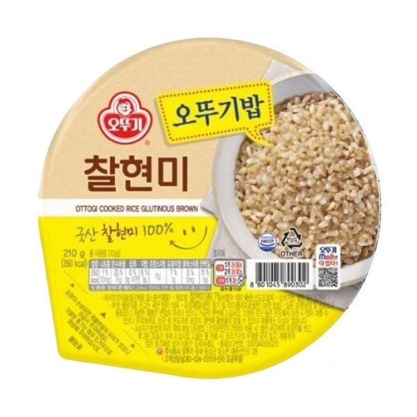즉석밥 오뚜기밥 찰현미 210g x18개