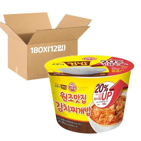 즉석밥 오뚜기 컵밥 원조맛집 김치찌개밥 310g x12개