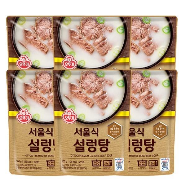 즉석밥 오뚜기 서울식 설렁탕 500g 6개