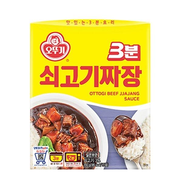 즉석밥 오뚜기 3분 쇠고기 짜장 200g x24개
