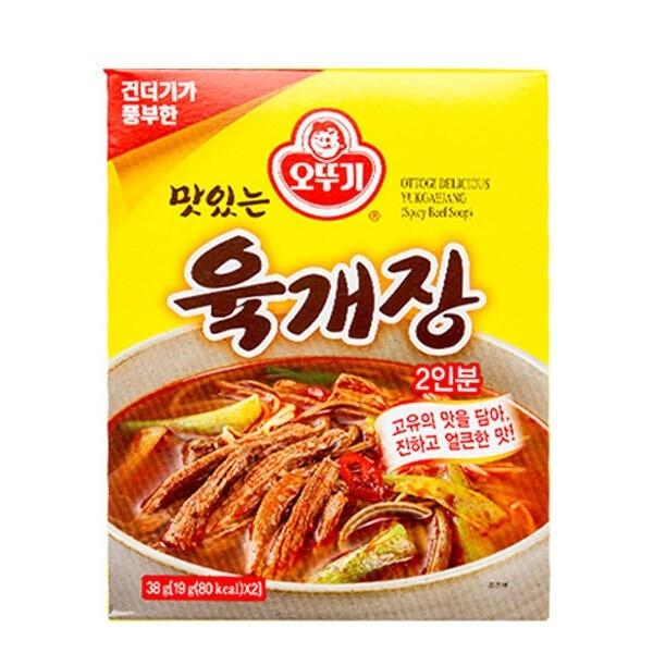 즉석밥 오뚜기 맛있는 즉석 육개장 (19g 2입) x12개 1박스
