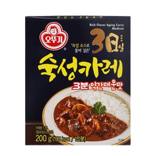 즉석밥 오뚜기 3분 3일숙성 카레 약간매운맛 200g x12개