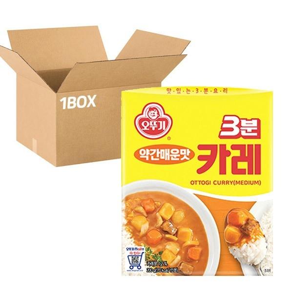 즉석밥 오뚜기 3분 카레 약간매운맛 200g x24개 (1박스)