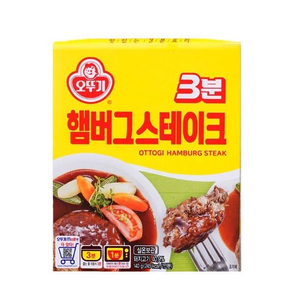 즉석밥 오뚜기 3분 햄버그스테이크 140g x12개