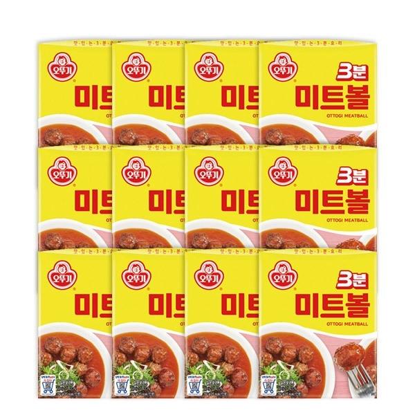 즉석밥 오뚜기 3분 미트볼 150g x12개