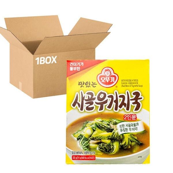 즉석밥 오뚜기 맛있는 즉석 사골우거지국 (11g 2입)x12개 1박스