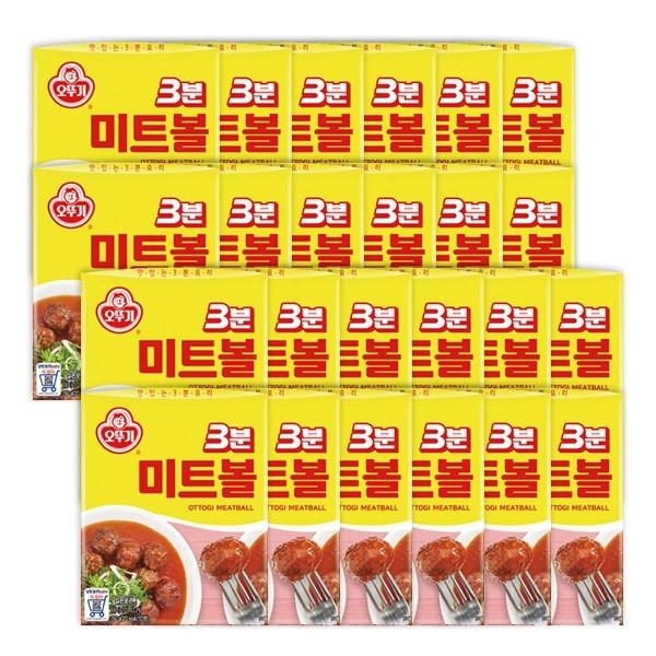 즉석밥 오뚜기 3분 미트볼 150g x24개