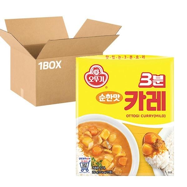 즉석밥 오뚜기 3분 카레 순한맛 200g x24개 (1박스)