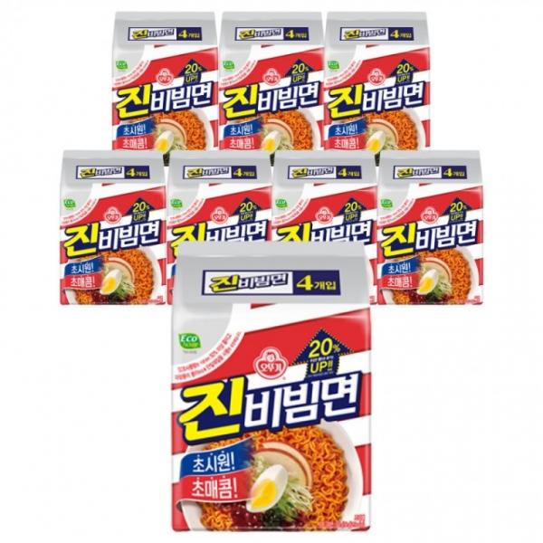 오뚜기 진비빔면 멀티팩(156g4개입) x 8팩(총32개입)