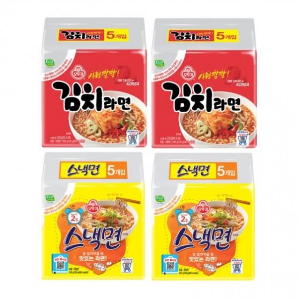 오뚜기 가성비 김치스낵면 20입 (김치라면 스낵면)