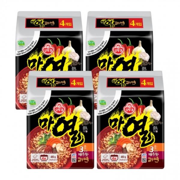 오뚜기 마열라면 4입 x 4개 (총16입)