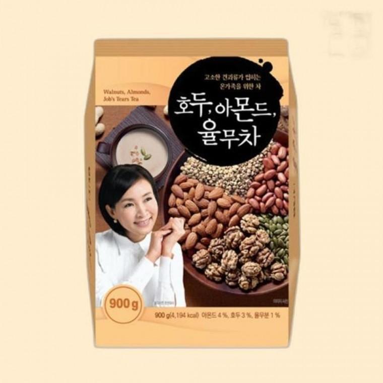 덕용 대용량 호두 아몬드 율무차 900g 오피스 선물용