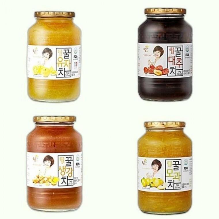 국산 액상차 유자차 생각차 대추차 모과차 1kg 선물용