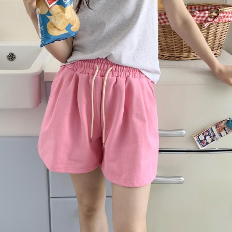 빅사이즈 투턱 밴딩 쿨 반바지
