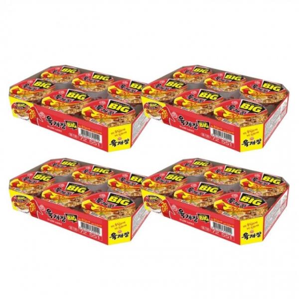 오뚜기 육개장 사발면(104g6개입) x 4팩(총24개입)