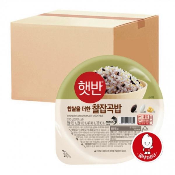 즉석밥 즉석밥 찰잡곡밥 210g 36입