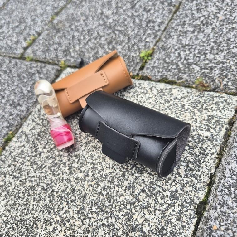 2컬러 고급 가죽 도장지갑 케이스
