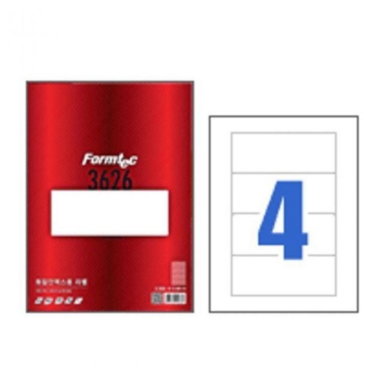 폼텍 화일인덱스용라벨(LQ-3626/4칸/20매)