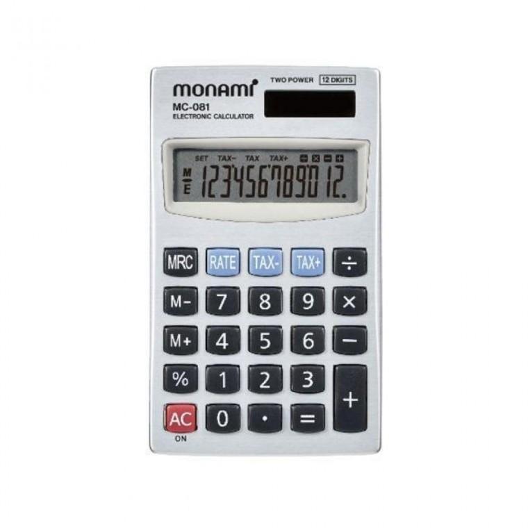 모나미 포켓계산기/MC-081/12자리표시
