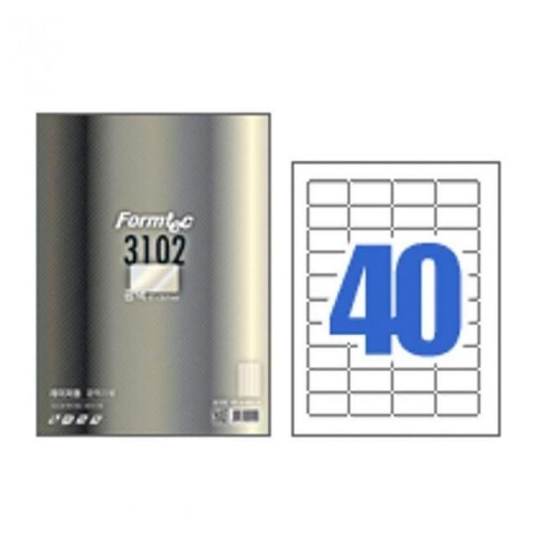 폼텍라벨지 (LB3102/40칸/광택/100매)