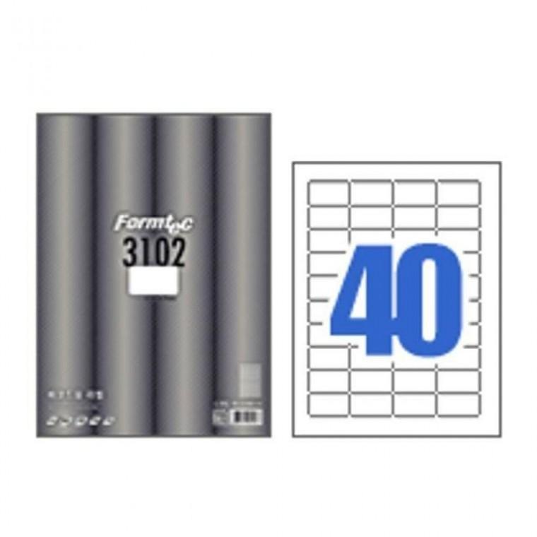 폼텍 바코드용라벨(LS3102/40칸/100매)