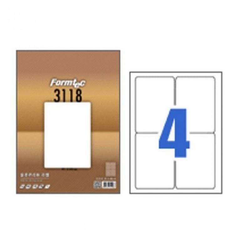 폼텍 물류관리용라벨(LS3118/4칸/100매)