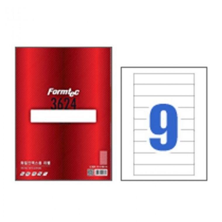 폼텍 화일인덱스라벨 (LS3624/9칸/100매)