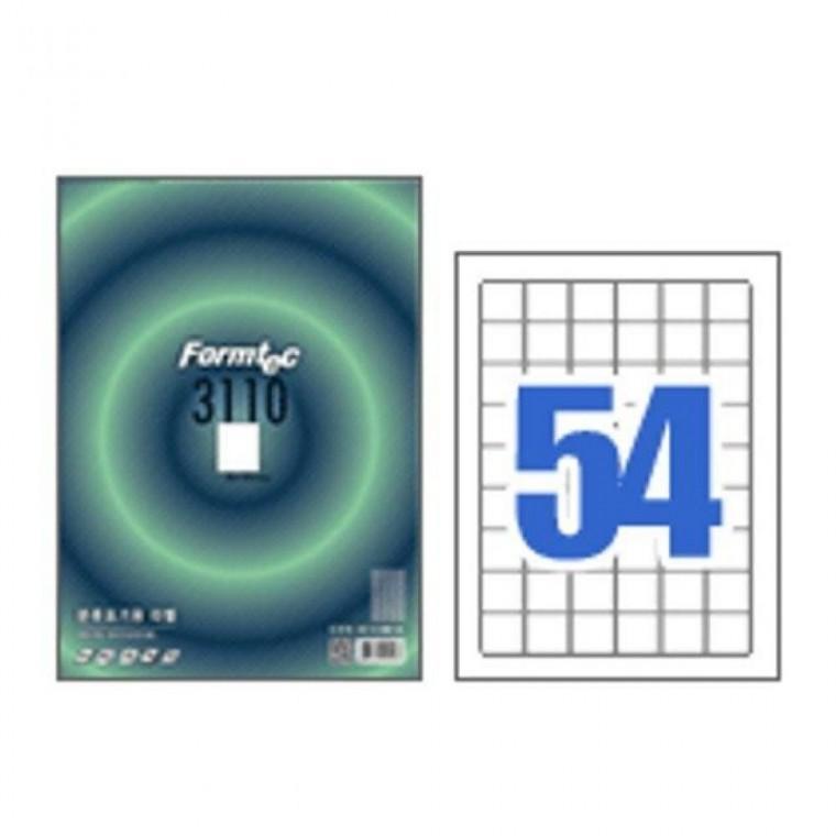 폼텍 분류표기용라벨 (LS3110/54칸/100매)