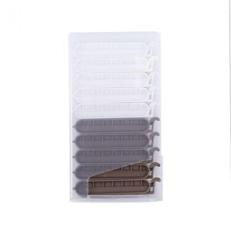 비닐봉지 공기 차단 모노톤 쿠킹 클립 밀봉 집게 10 세트 밀폐기 밀폐용 클립형 푸드