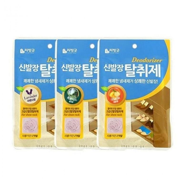 신발 냄새 운동화 구두 악취 제거 부착형 신발장 탈취제 발냄새 라벤더향