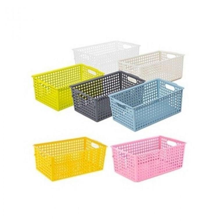 심플한 사무 용품 센스업 바스켓6호 인테리어 오피스 핸들형 정리함 시스 맥스
