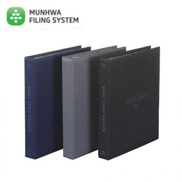 문화 실키 명함첩 500매(색상랜덤)