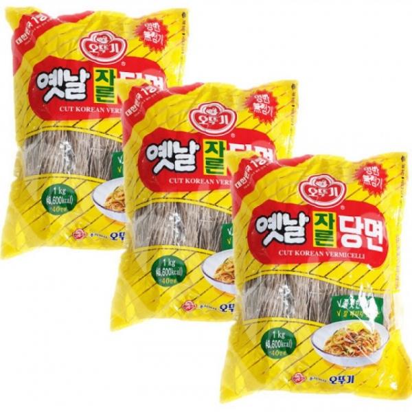 오뚜기 옛날 자른당면 1kg x 3개 잡채