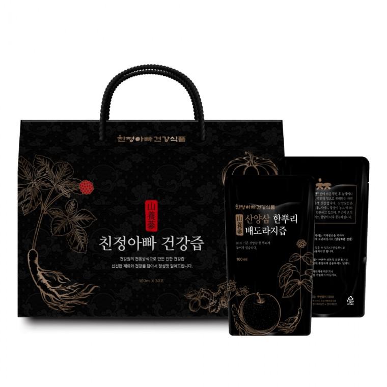 산양삼 한뿌리 배도라지즙 30포 1박스 친정아빠건강식품