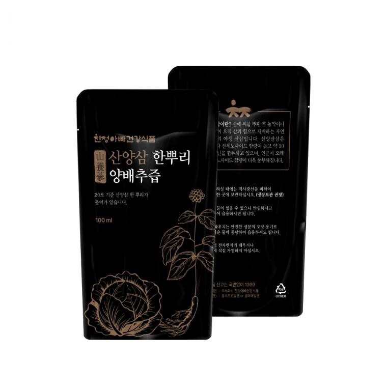 산양삼 한뿌리 양배추즙 50포 벌크포장 친정아빠건강식품