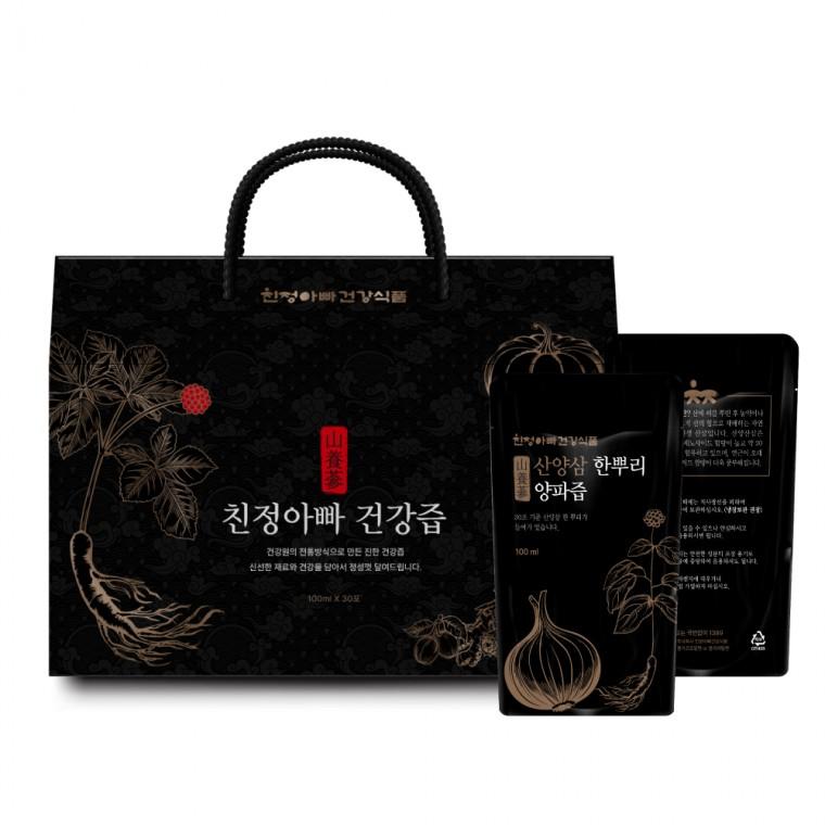 산양삼 한뿌리 자색양파즙 30포 1박스 친정아빠건강식품