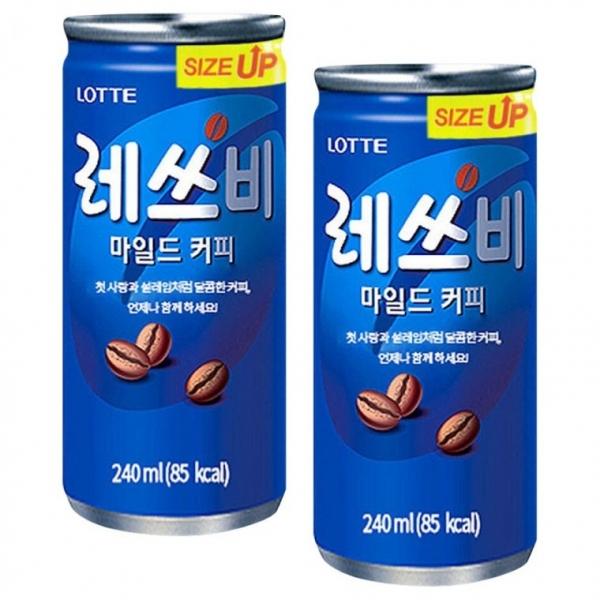 롯데 레쓰비 마일드 240ml x 60캔 (30캔x2박스)