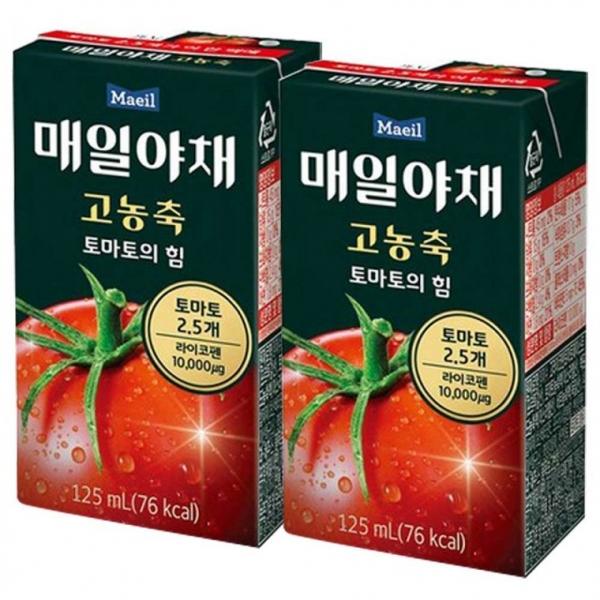 매일유업 고농축 토마토의 힘 125ml x 48개 (24개x2박스)