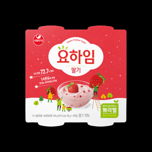 서울우유 요거트 딸기 85g 4입 x 6개