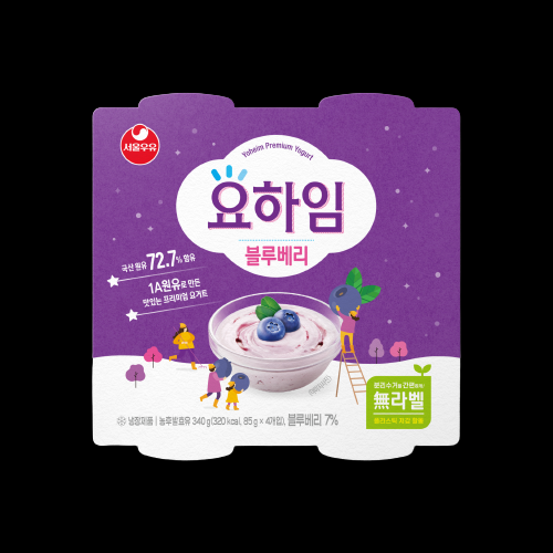 서울우유 요거트 블루베리 85g 4입 x 6개