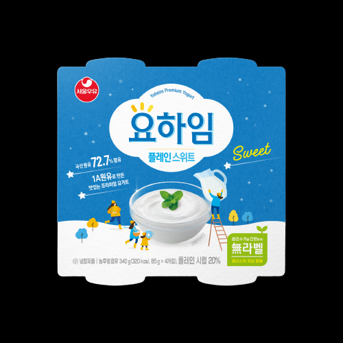 서울우유 요거트 플레인스위트 85g 4입 x 6개