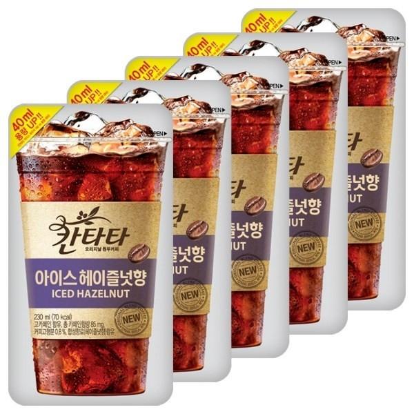 롯데 칸타타 아이스 헤이즐넛향 230ml x 50팩