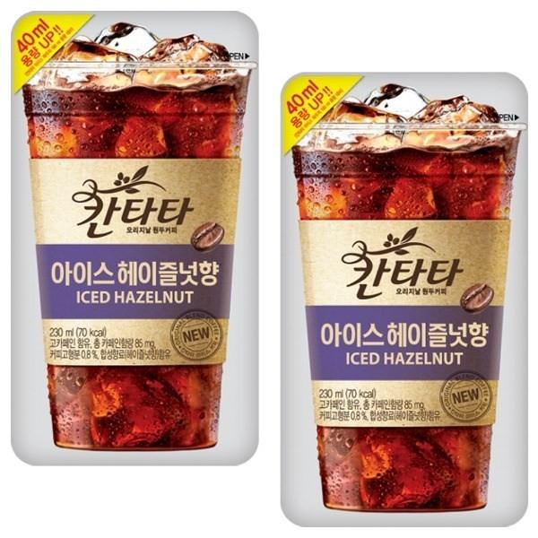 롯데 칸타타 아이스 헤이즐넛향 230ml x 20팩