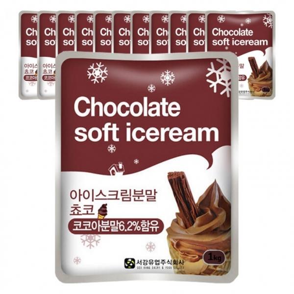 서강 아이스크림 파우더 분말 초코 1kg x 12개