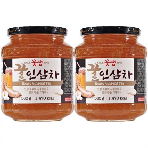 꽃샘 꿀 인삼차 1160g(580g x 2병)