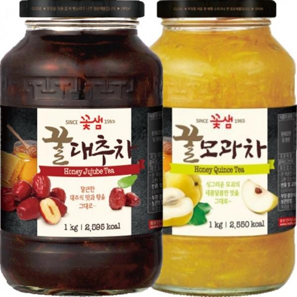꽃샘 꿀 대추차 1kg + 꿀모과차 1kg