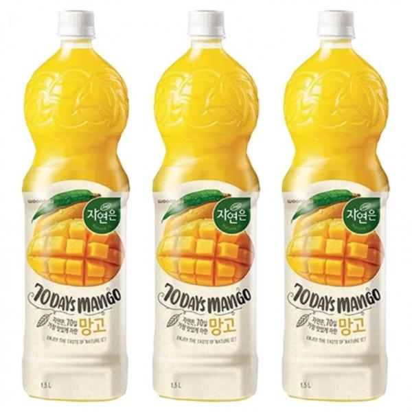 웅진 자연은 망고 주스 1.5L x 12PET