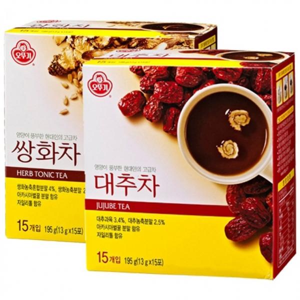 오뚜기 쌍화차 15T+대추차 15T