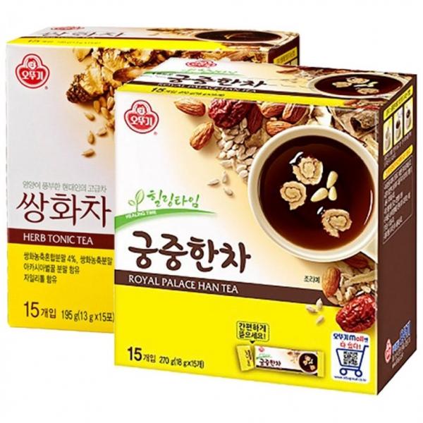 오뚜기 쌍화차 15T+궁중한차 15T